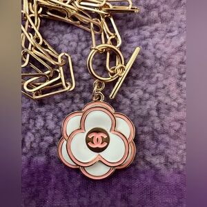 CHANEL Camellia Large Flower Zipper Pull/Pendant